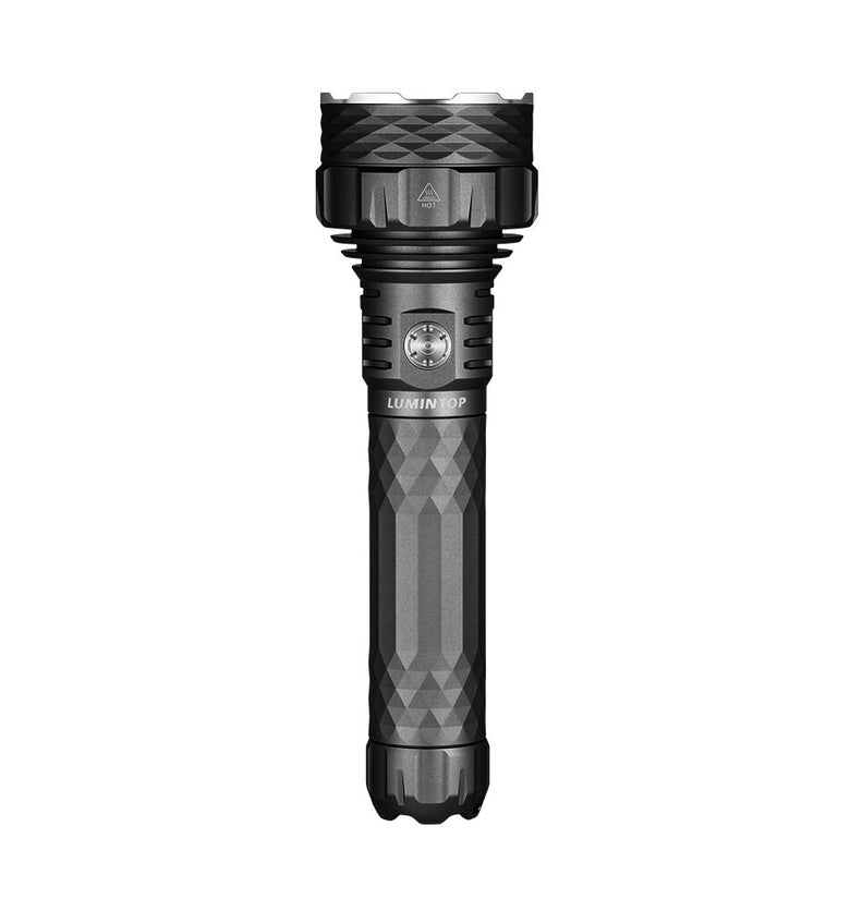 Lumintop PK90 SFT-90X LED Long Range Search Flashlight 5600 Lumens 1500M Focused Beam IPX8 Waterproof USB-C Fast Charging 33140 Li-ion Battery, Multiple Brightness & Emergency Modes for Outdoor Patrol Rescue Professional Use
