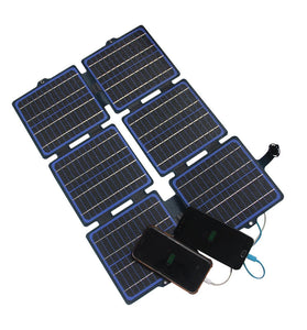 30W ETFE Solar Folding Charger Panel USB-C/DC Output Fast Charging 20.5% High Conversion Efficiency Portable IPX6 Waterproof Power Charger Board for Camping Hiking Outdoor Emergency