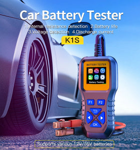 WEIYING K1S Portable Car Battery Tester Voltage Detection Battery Fault Diagnosis Tester Diagnostic Tool