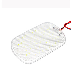 60LED Car Interior Light Bright Transparent Shell Cargo Lighting Cabin Lamp for 12-85V Car Trucks RVs
