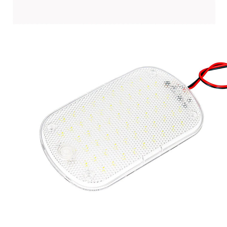 60LED Car Interior Light Bright Transparent Shell Cargo Lighting Cabin Lamp for 12-85V Car Trucks RVs