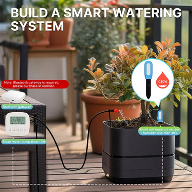 Tuya bluetooth-compatible Smart Plant Soil Tester Intelligent Sensor Moisture Temperature Detector APP Monitoring Work with Alexa Google Home