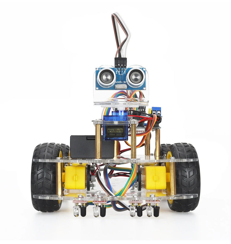 TSCINBUNY Smart Robot Car Starter Kit For Arduino Programming Electronic 4WD Robot Car Robotics Educational Kits