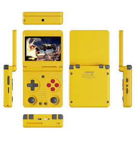 ANBERNIC RG34XXSP 64+256G 3.4-inch IPS Screen Flip Retro Handheld Game Console Quad-core Built-in 12000+ Games Support 5G WiFi & bluetooth 4.2 Dual Joystick Vibration Feedback Video Game Player Console 30+ Emulators Linux System