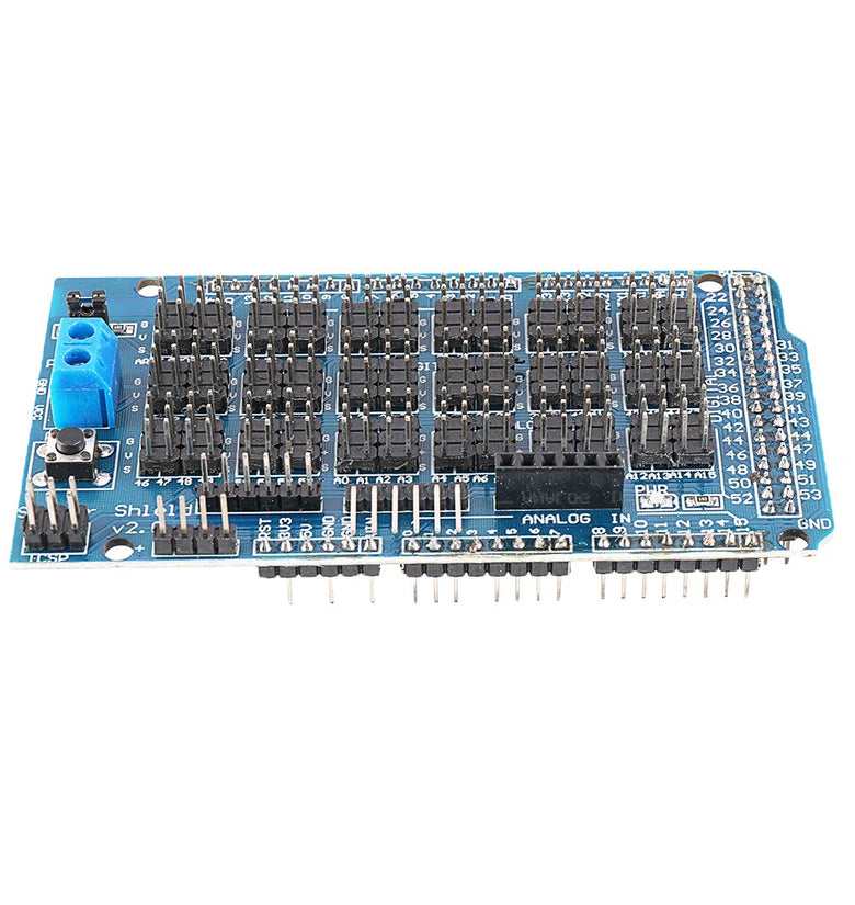 MEGA Sensor Shield V2.0 Expansion Board For ATMEGA 2560 R3 Geekcreit for Arduinno - products that work with official Arduinno boards