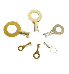 150/300/540 PCS M3/M4/M5/M6/M8/M10 Ring Lugs Eyes Copper Crimp Terminals Cable Lug Wire Connector Non-insulated Assortment Kit