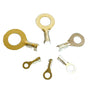 150/300/540 PCS M3/M4/M5/M6/M8/M10 Ring Lugs Eyes Copper Crimp Terminals Cable Lug Wire Connector Non-insulated Assortment Kit