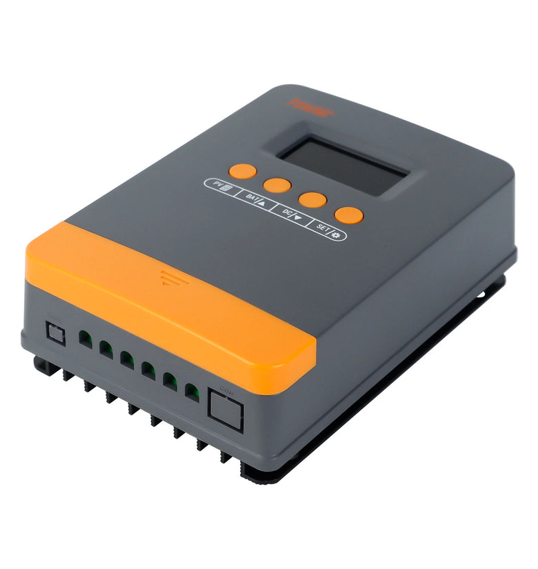 PowMr 25A 35A 45A MPPT Solar Charge Controller Blacklight LCD Regulator Max 100VDC Soalr Panel Support 12V 24V Lithium Battery