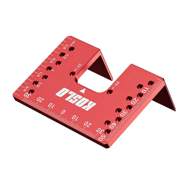Hinge Installation Fixture Jig 22/23mm Standard Hinge Size 2mm Seam Spacing Aluminum Alloy Dual-Side Magnetic Positioning Multi-Hole 3mm Drilling Guide Compact 8x5.5x3cm