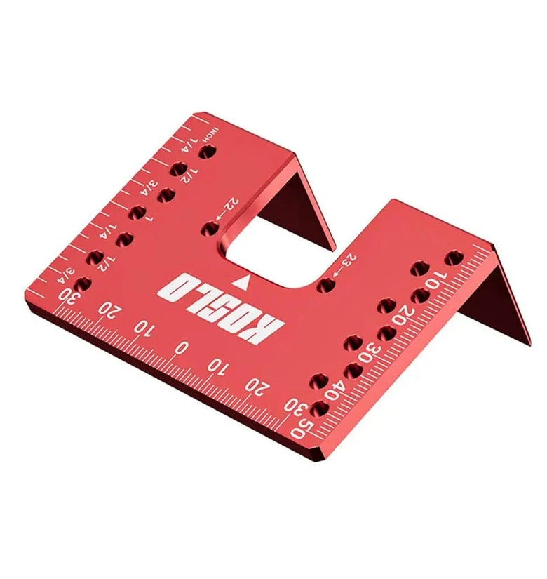 Hinge Installation Fixture Jig 22/23mm Standard Hinge Size 2mm Seam Spacing Aluminum Alloy Dual-Side Magnetic Positioning Multi-Hole 3mm Drilling Guide Compact 8x5.5x3cm