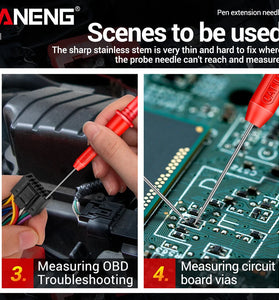 ANENG PT2002 Multimeter Stainless Steel Probe for Automobile Detection with Puncture-free Special Tip