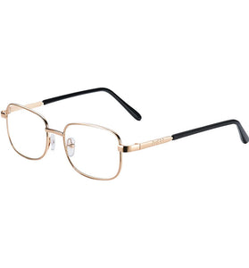 Clear HD Lenses Foldable Reading Glasses Anti-Blue Light Presbyopia Glasses Eye Protection Anti-fatigue Distance Glasses, Men's Women's Full-frame Alloy