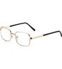 Clear HD Lenses Foldable Reading Glasses Anti-Blue Light Presbyopia Glasses Eye Protection Anti-fatigue Distance Glasses, Men's Women's Full-frame Alloy