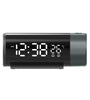 Multifunctional Projection Clock Time Temperature Digital Display Dual Clock LED Screen Backlit USB Powered Projector Clock