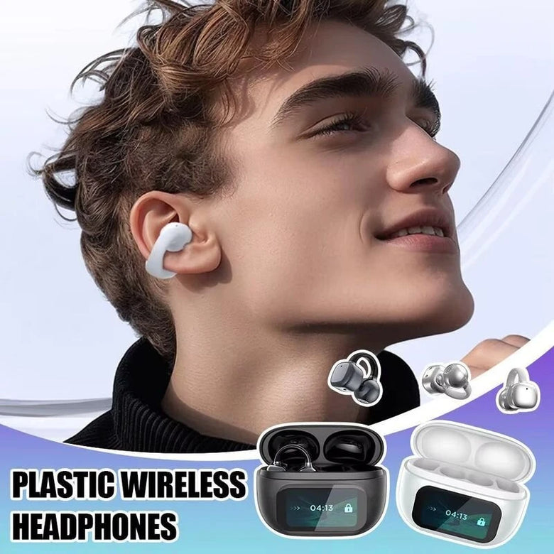 G08 Translator Earbuds Wireless bluetooth 5.4 Earphone LED Touch Screen 13.2mm Dynamic Drivers Bass Sound Instant Translation Earclip Open-ear Headphones