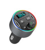 T69 bluetooth V5.0 FM Transmitter Dual 20W PD Car Charger 9 Colors Backlit Light Digital Display Hands-free Calls Voice Control MP3 Music Player Car Kit