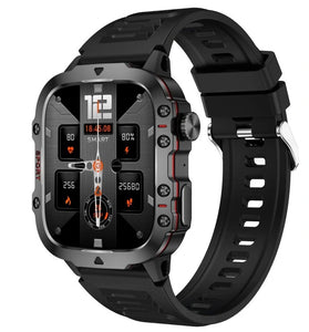 QX11 1.96inch HD Screen bluetooth Call Heart Rate Blood Pressure Blood Oxygen Monitor Sleep Monitoring Breathing Exercise Female Menstrual Cycle 100+ Sport Modes Music Playback 3ATM Waterproof Smart Watch