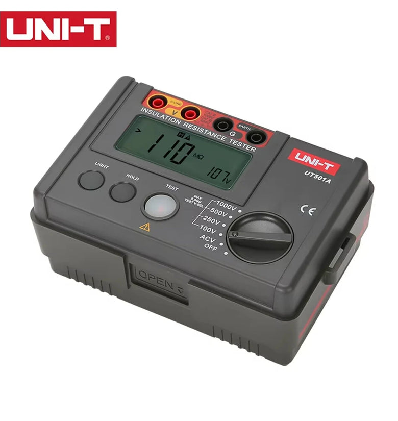 UNI-T UT501A Insulation Resistance Tester 1000V 5.5G AC Voltage Measurement Professional High Voltage Electrical Testing Device