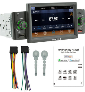 1 Din 5 Inch Car Mp5 Player Car Card Radio bluetooth Reverse Amplifier Wireless Carplay Car Stereo Car Audio DVD Player
