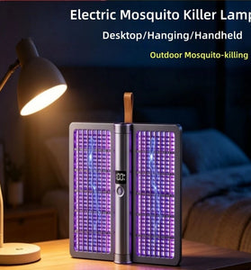 Tevorex 2500V Electric Mosquito Swatter with LED Display UV Bug Zapper USB Rechargeable Foldable Handheld Mosquito Killer