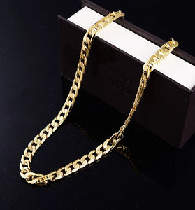 Fashion Men Women Neck Necklace Classic Chain Jewelry Male Trendy Chain Necklace HipHop Jewelry Gift
