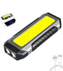 Powerful XPE LED+COB Dual Light Sources Work Light 4000mAh Power Bank Flashlight TYPE-C Rechargeable With Magnet Outdoor Camping Emergency Lantern