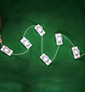 50/100pcs 6V Round SMD Lamp Beads with Optical Lens Fliter for 32-65 inch LED TV Repair with 2M Cable LED Backlight Strip Accessories