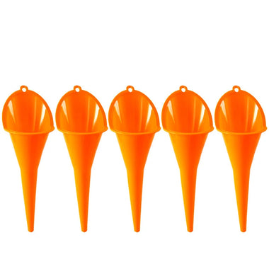 5pcs/Set Car Refueling Funnel Multi-Function Plastic Long Neck Oil Funnel Gasoline Engine Oil Additive Motorcycle Farm Machine Funnel
