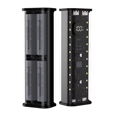 21700 Battery Storage Box 4 Slots DIY Power Bank Box for 21700 Charger Dual USB Output Type-C Input Battery Holder Case