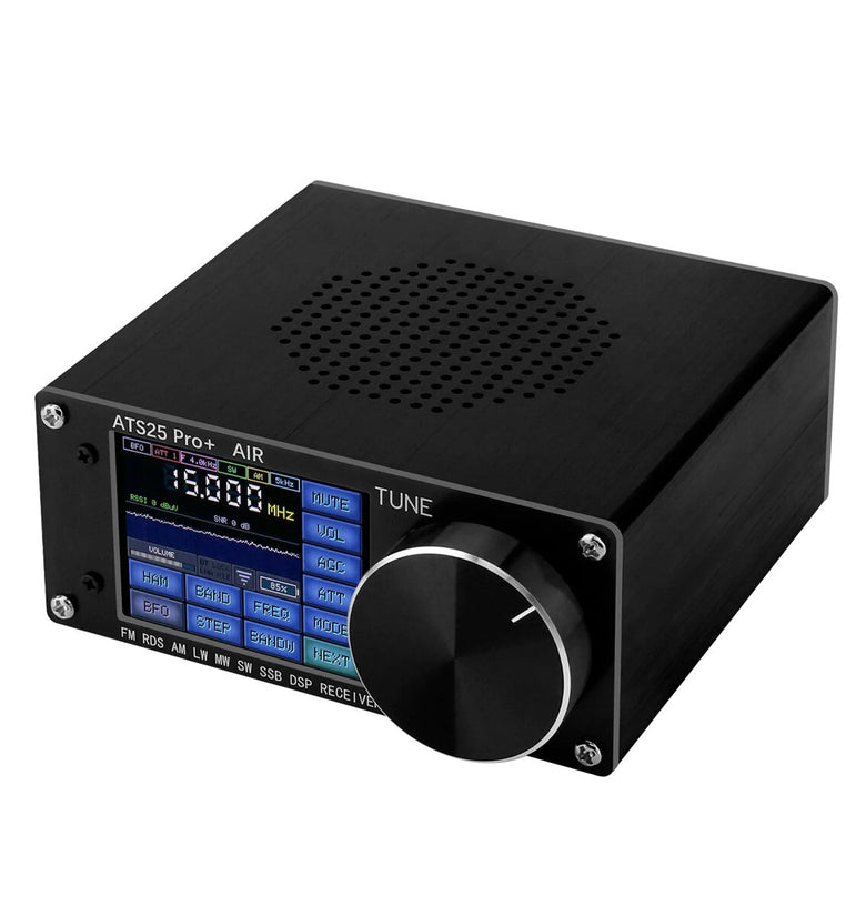 ATS25 Pro+ Supports bluetooth Wifi AIR band FM SW SSB MW LW AIR SDR Receiver Aviation Band Receiver Firmware 4.2 SI5351