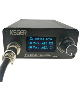V2.1S T12 Digital Temperature Controller Soldering Station Electric Soldering Iron Tips T12-K + 907 Handle
