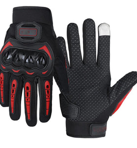 Pair Touchscreen Motorcycle Gloves Full Finger Touch Screen Sport Riding Bike Bicycle Cycling Racing Gloves