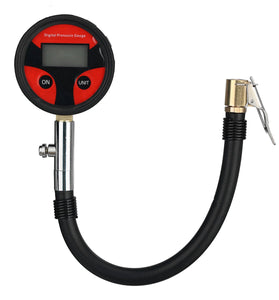 Quick Clip 200PSI Multi-function Air Tire Inflator Digital Pressure Gauge For Car Truck