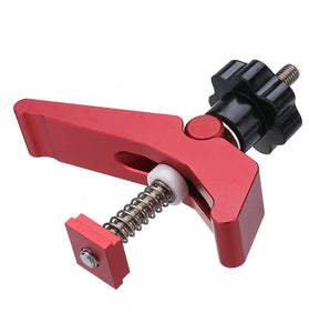HONGDUI Red Quick Acting Hold Down Clamp Aluminum Alloy T-Slot T-Track Clamp Set Woodworking Tool for Woodworking Table