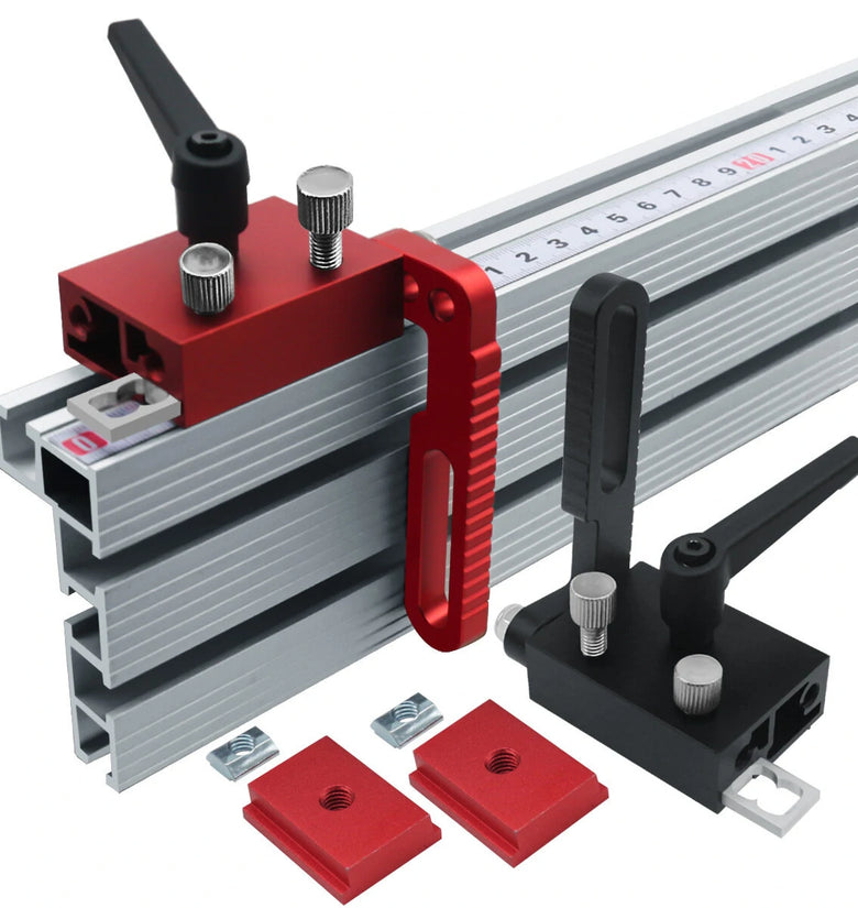 Adjustable Fence Flip Stop Miter Track Stop Alloy Steel T Slot Stop for Accurate Length Limit Device