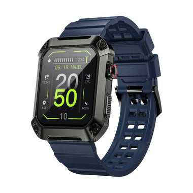 LOKMAT OCEAN 2 Pro 1.85 inch HD Screen bluetooth Call Heart Rate Blood Pressure SpO2 Monitor 450mAh Voice Assistant 100+ Sports Modes Smart Watch