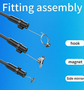 Endoscope Camera For iPhone APPLE 8MM Cars Endoscopic Hard Line IP68 Waterproof 8 LEDs Borescope Inspection For iPhone For iOS