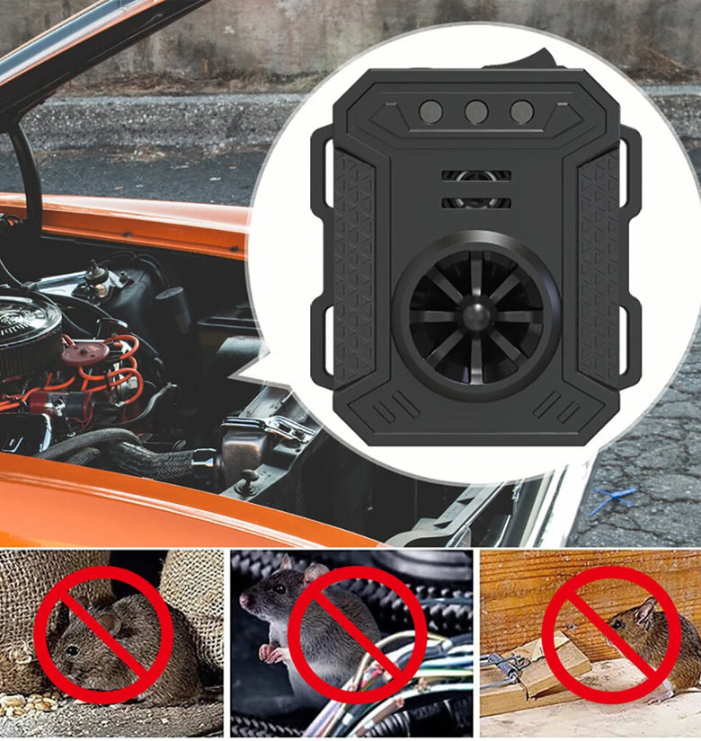 Smart Car Rodent Repeller Engine Ultrasonic Pest Control Intelligent Car Mouse Repellent Car Engine Compartment Ultrasonic Mouse Repellent