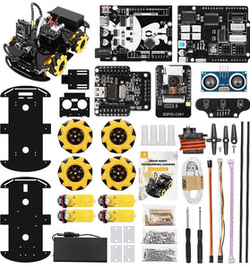 TSCINBUNY Robot Starter Kit For Arduino Programming with APP x ESP32 Camera and Codes Learning Develop Skill Smart Automation Kit
