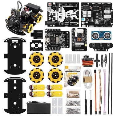 TSCINBUNY Robot Starter Kit For Arduino Programming with APP x ESP32 Camera and Codes Learning Develop Skill Smart Automation Kit
