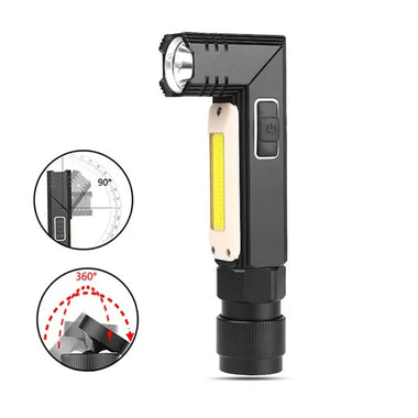 Rechargeable LED Flashlight Multifunctional Magnetic Base 360 Degree Rotate IP65 Mini Working Lamp Car Repair Work Light