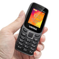 UNIWA E1805 Mini 2G GSM 1.8 Inch Dual SIM Card Dual Standby 800mAh FM Big Buttons Quick Torch Loud Speaker Type-C Rechargeable Mobile Phone