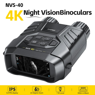 FNIRSI NVS-40 Night Vision Device 4K Full Color HD 6X Digital Zoom 300m Observation Distance 7 Levels Infrared Light