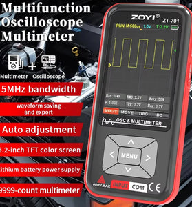 ZOYI Digital Oscilloscope ZT-701 Handheld Small Portable Multimeter Two-in-one Intelligent Multi-function Table