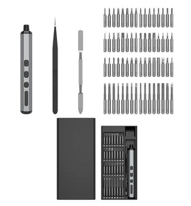 68-in-1 Electric Screwdriver Kit Quick Charge 90min Use 200rpm Lithium Battery Home DIY Tools