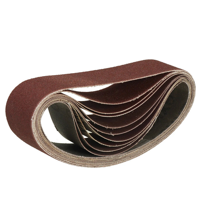 330x30mm 10Pcs 120 320 600 800 1000 Grits Belt Sander Sanding Belts for Angle Grinder