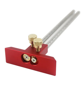 Stainless Steel Woodworking Marking Gauge European Double Head Mortise Gauge Scriber Ruler
