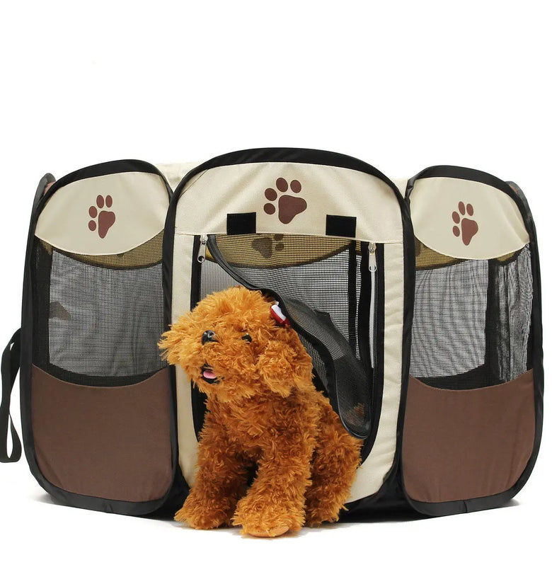 OxGord 45cm Pet Dog Cat Playpen Tent Portable Exercise Fence Kennel Cage Crate