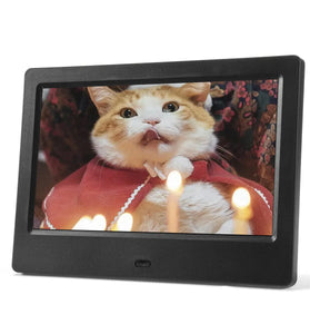 7 Inch 16:9 HD Digital Photo Frame Album Holder Stand Home Decor with Remote Control