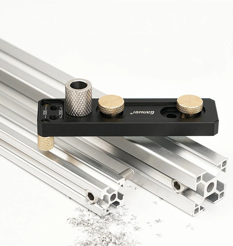 Aluminum Profile Punching Auxiliary DIY Tool Suitable For 2020 2040 3030 3060 Profiles Generic Jig Guide Drilling Positioning